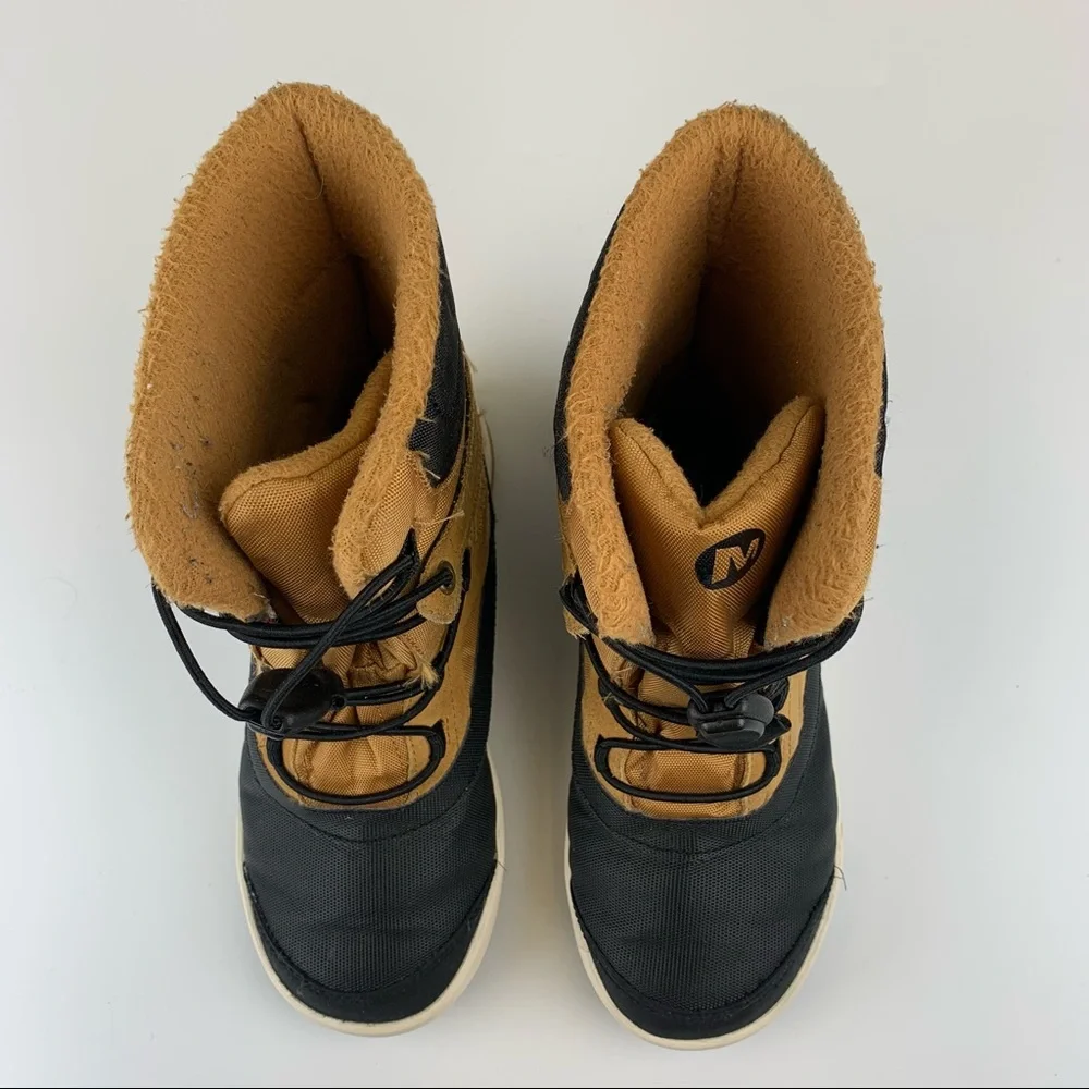 Merrell Snow Bank Boots 2.0 Waterproof Insulated Brown Quicklace Youth 2 - Picture 2 of 8